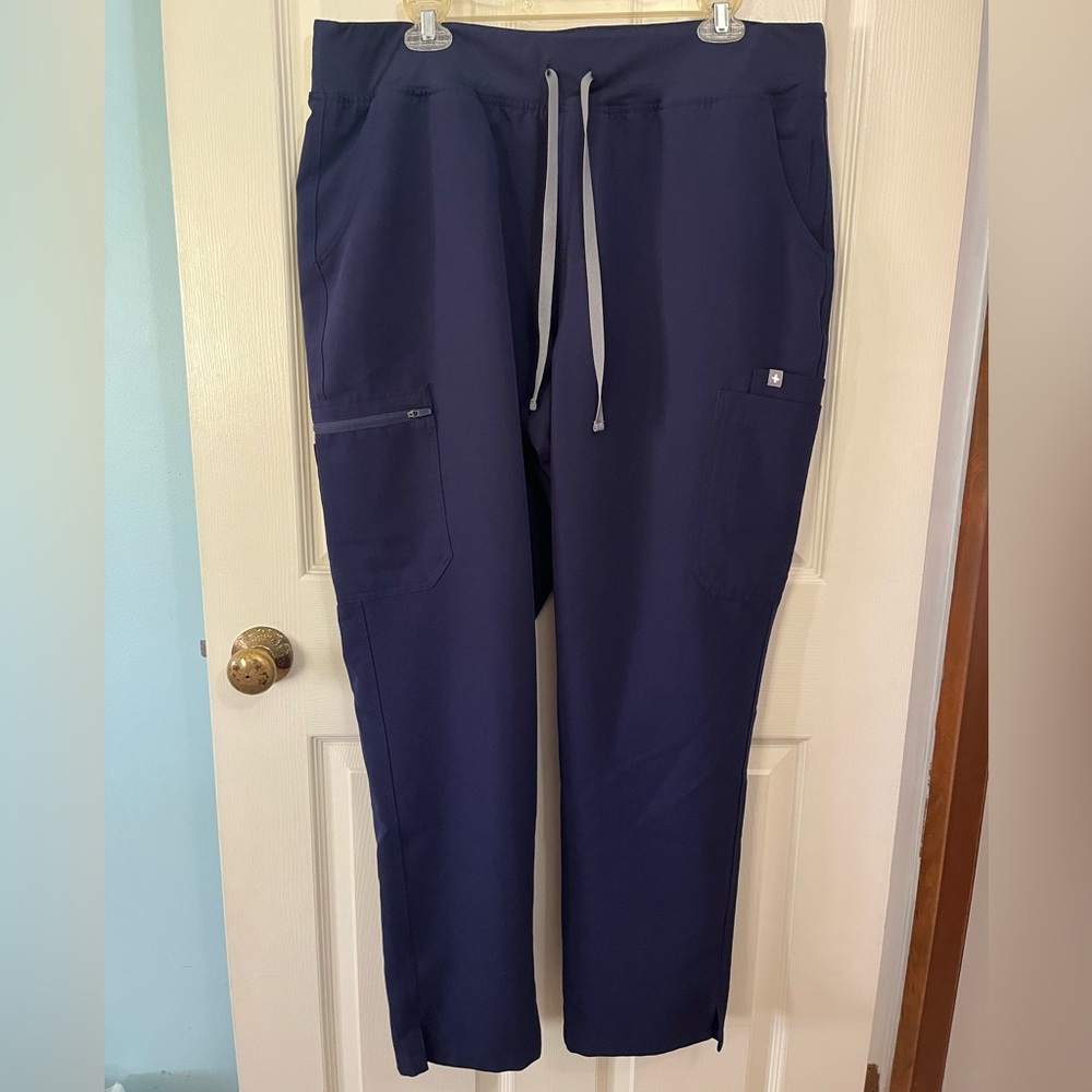 Figs Women’s HW Yola Technical Collection Dark Blue Scrub Pants